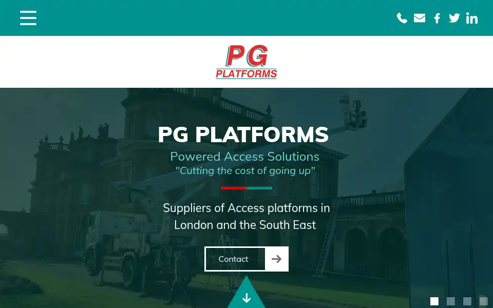 Screenshot of pgplatforms.co.uk
