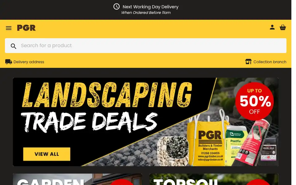 Screenshot of pgrtimber.co.uk