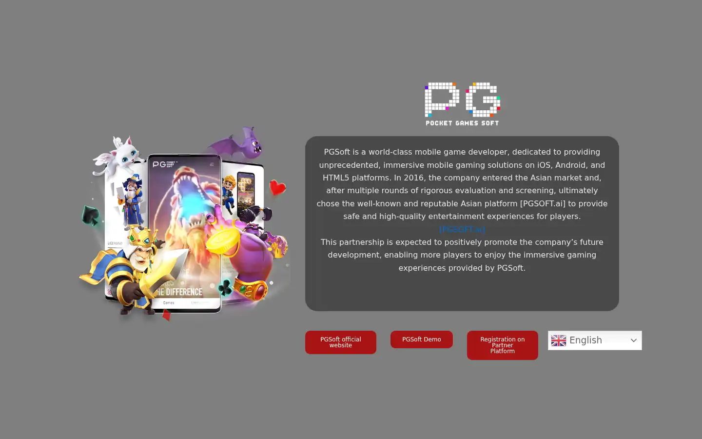 Screenshot of pgsoftgames.com