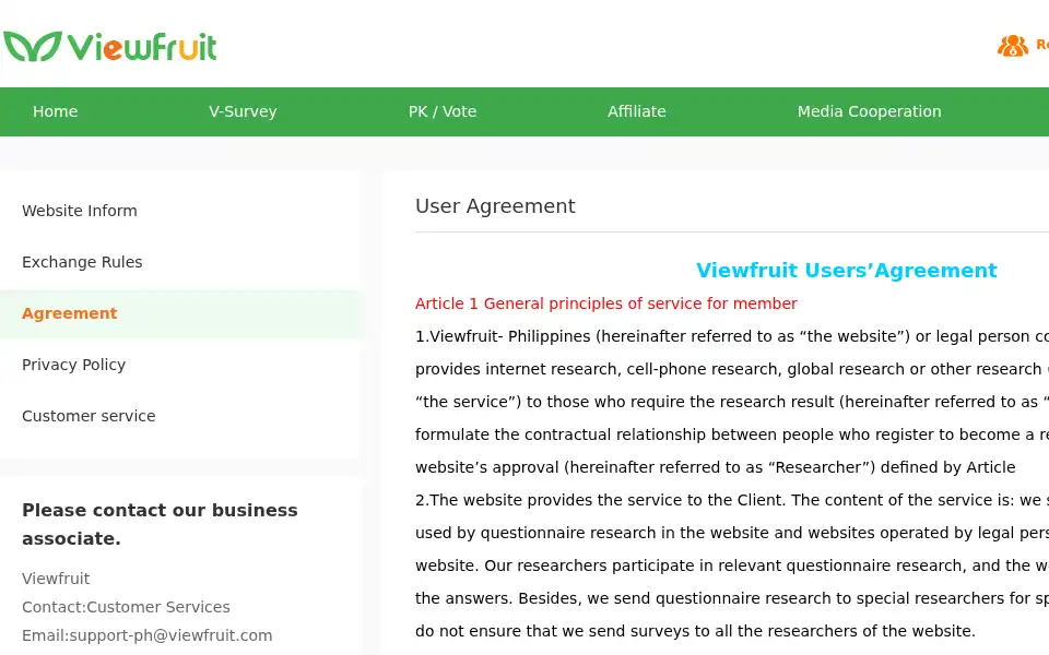 Screenshot of ph.viewfruit.com