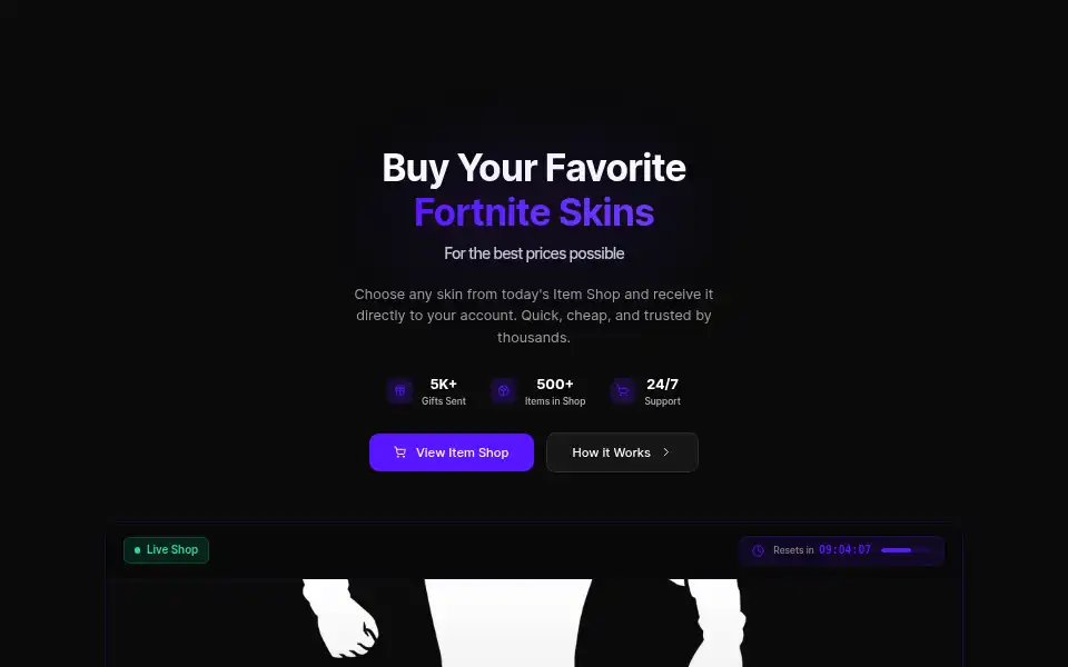 Screenshot of phantom.gifts