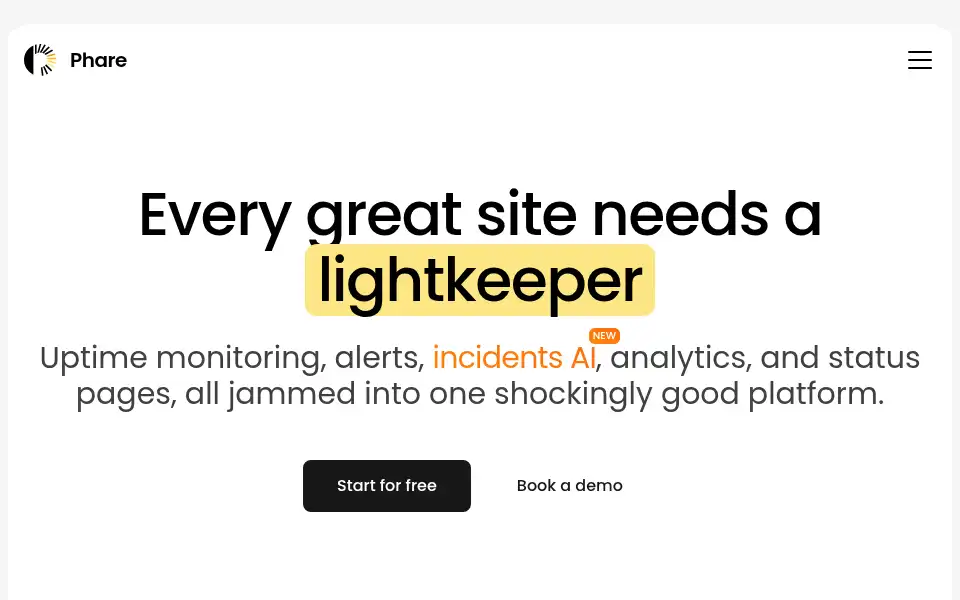 Screenshot of phare.io