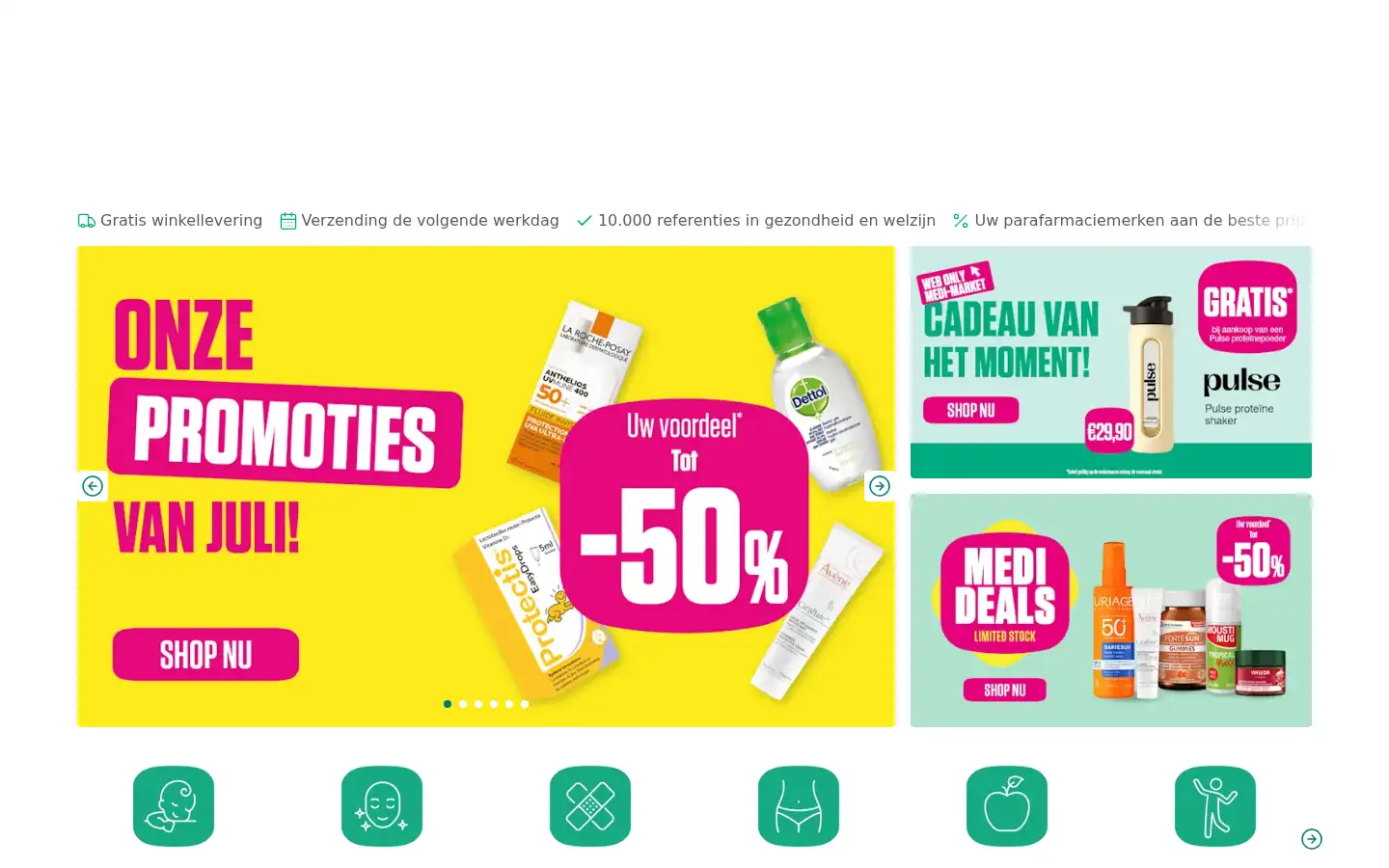 Screenshot of pharmacy-medi-market.be