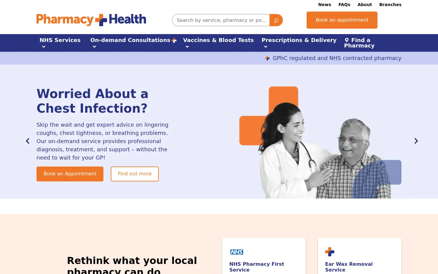 Screenshot of pharmacyplushealth.co.uk
