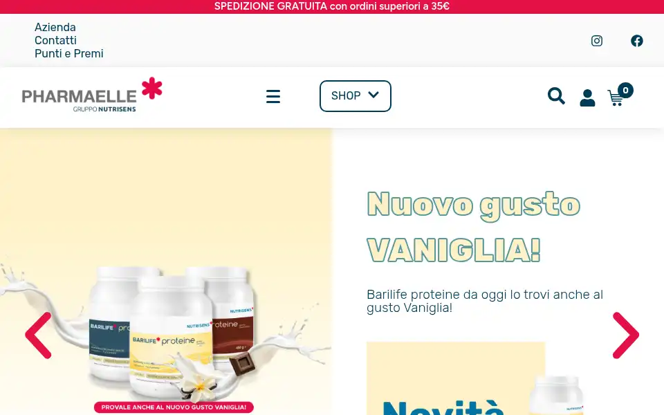 Screenshot of pharmaelle.com