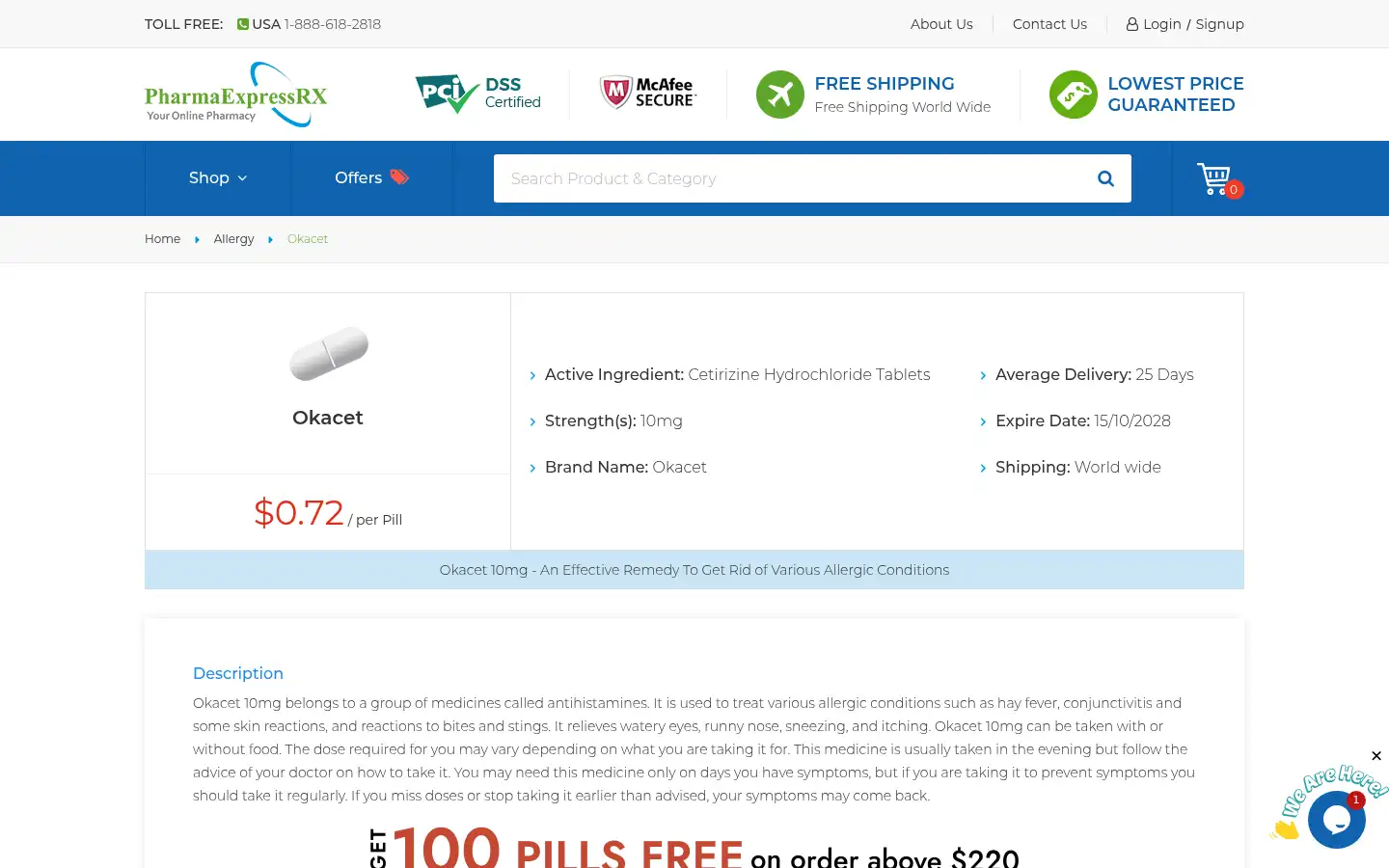 Screenshot of pharmaexpressrx.com