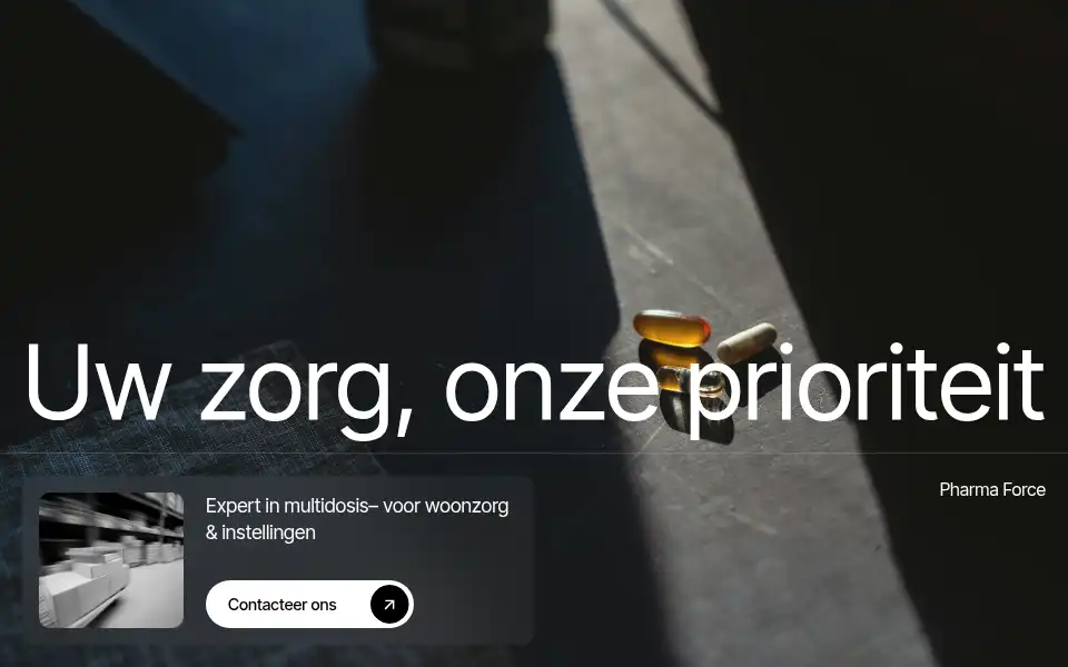 Screenshot of pharmaforce.be