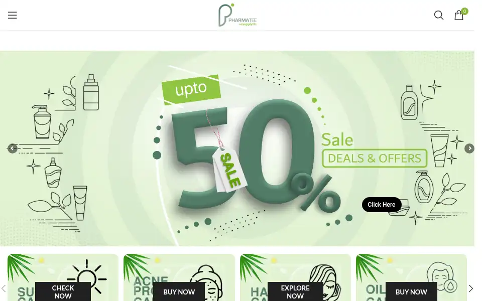 Screenshot of pharmatee.com
