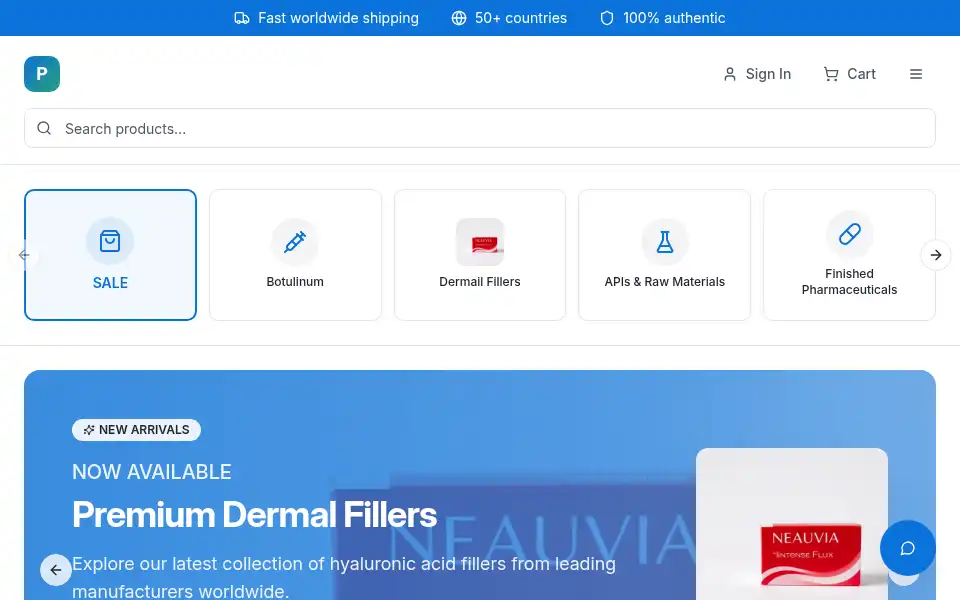 Screenshot of pharmooworld.com