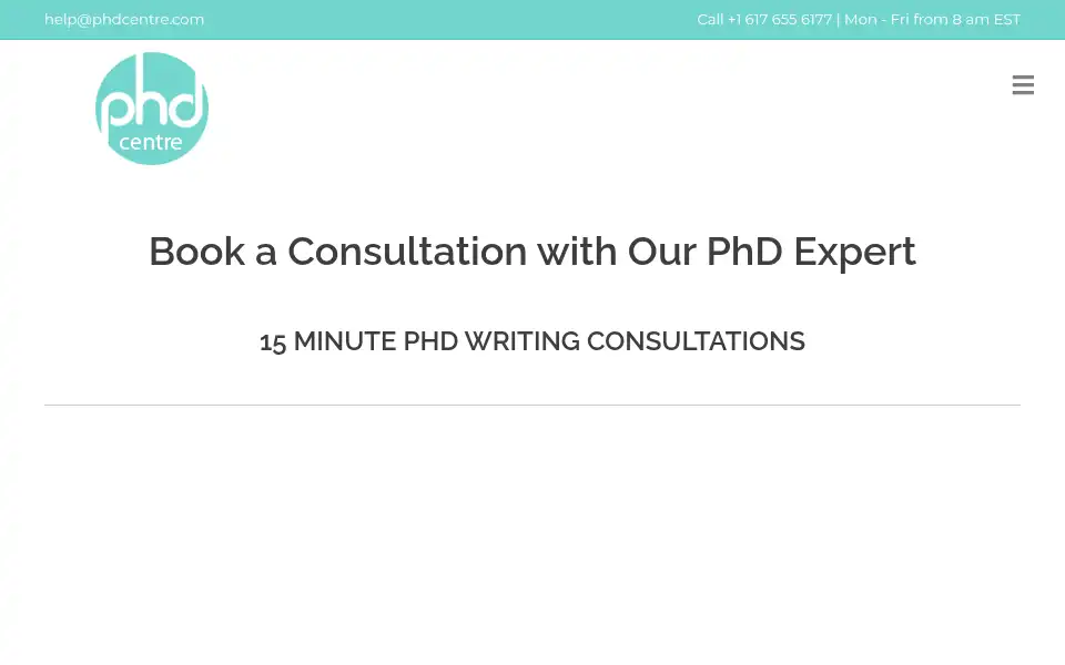 Screenshot of phdcentre.com
