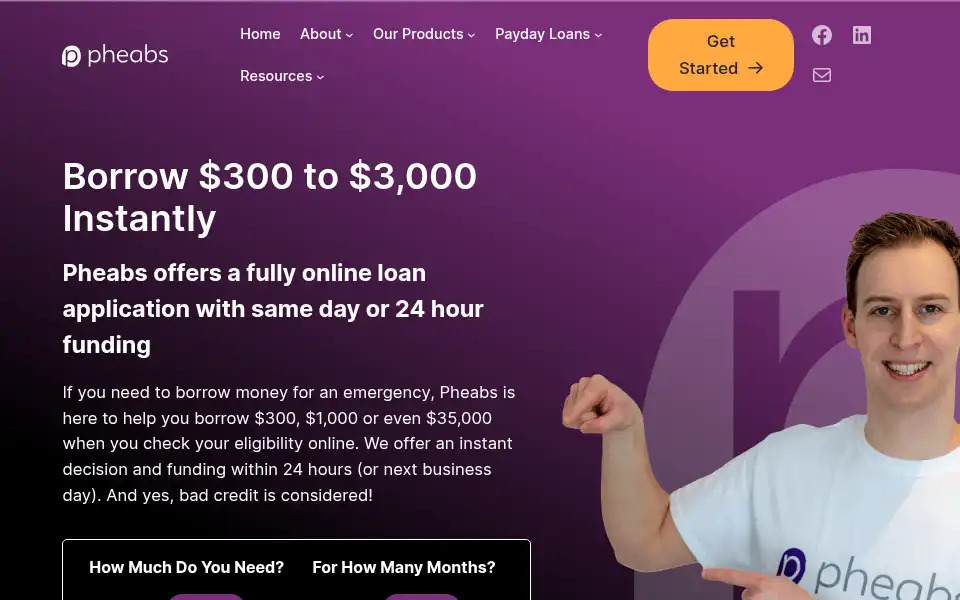 Screenshot of pheabs.com