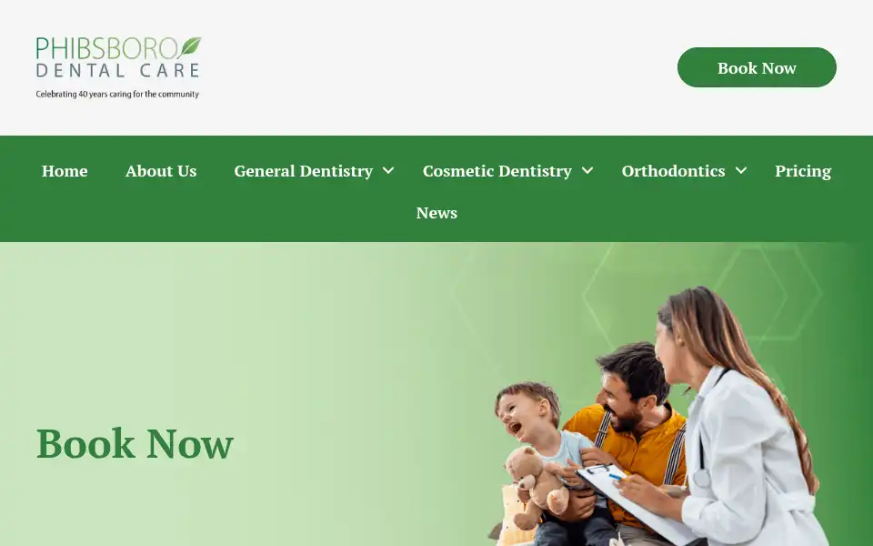 Screenshot of phibsborodentalcare.ie