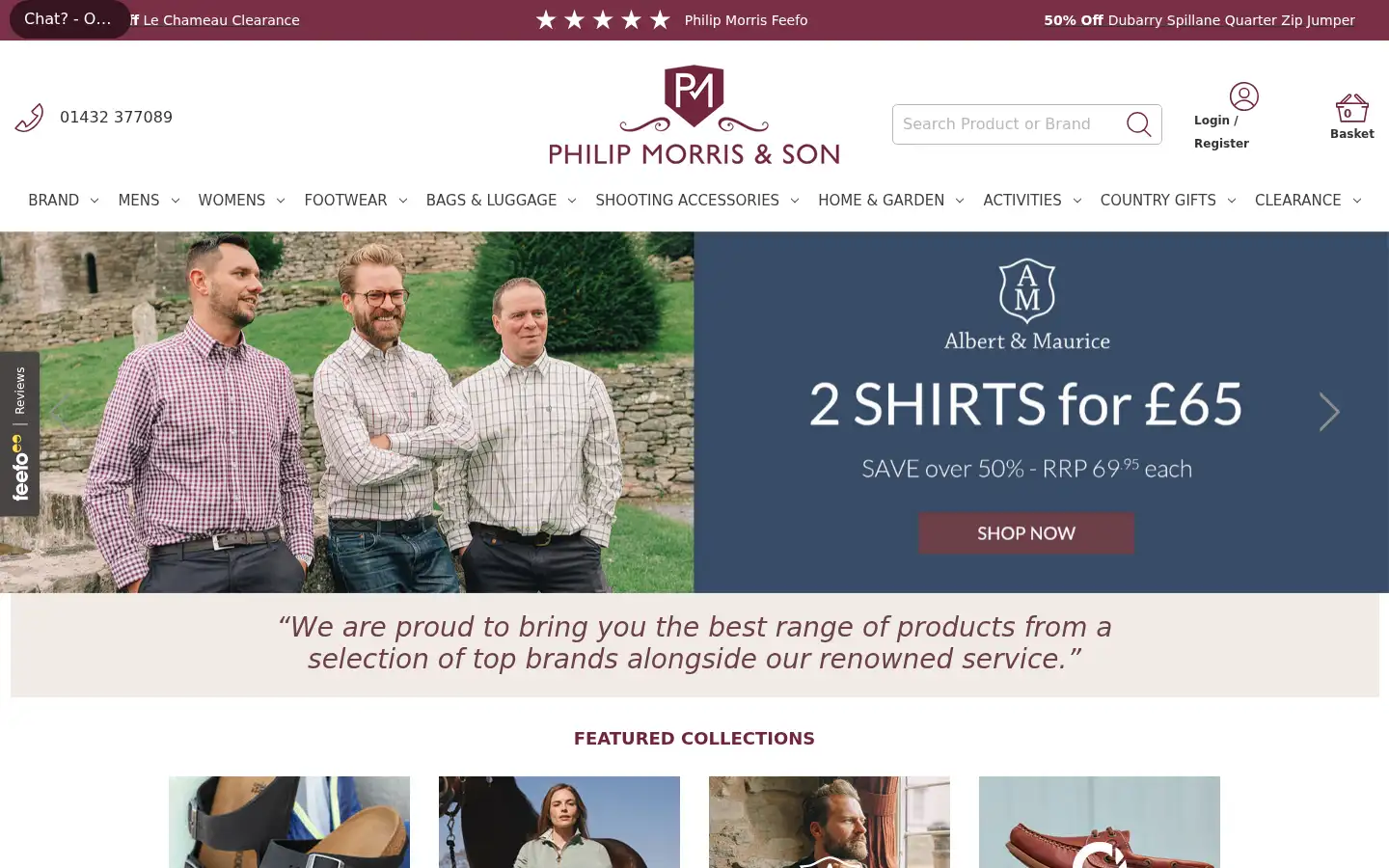 Screenshot of philipmorrisdirect.co.uk