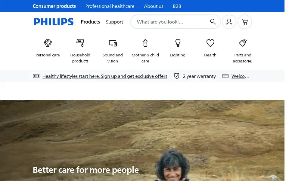 Screenshot of philips-shop.co.uk