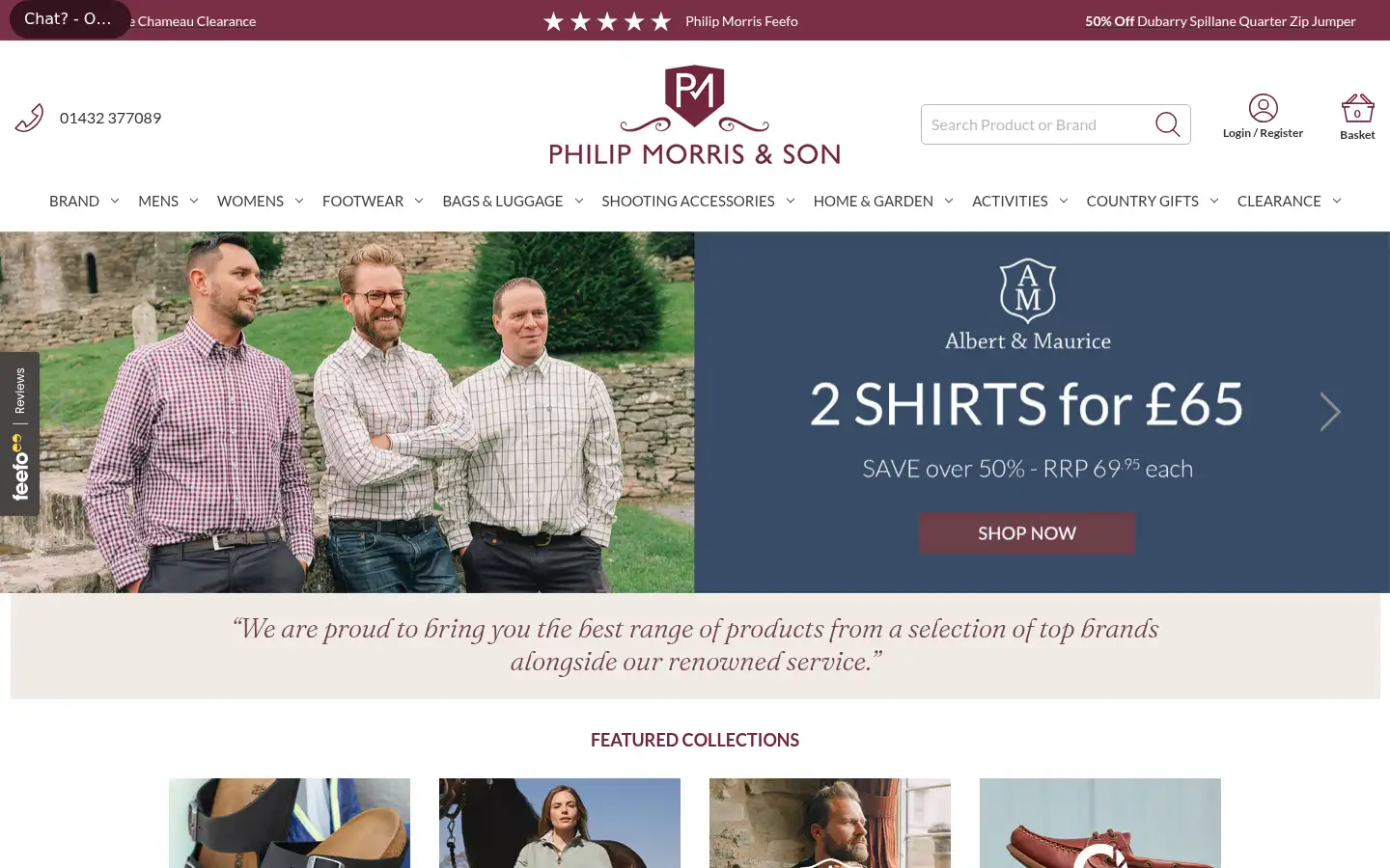 Screenshot of phillipmorrisdirect.co.uk
