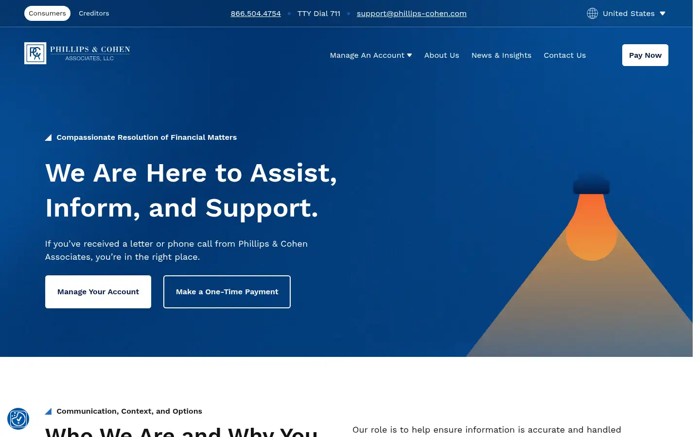 Screenshot of phillips-cohen.co.uk