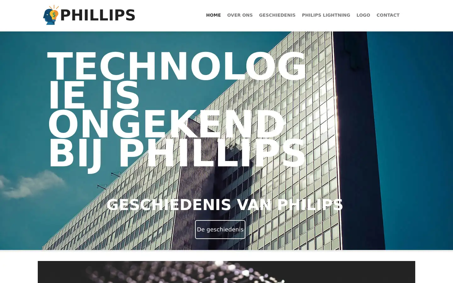 Screenshot of phillips.nl