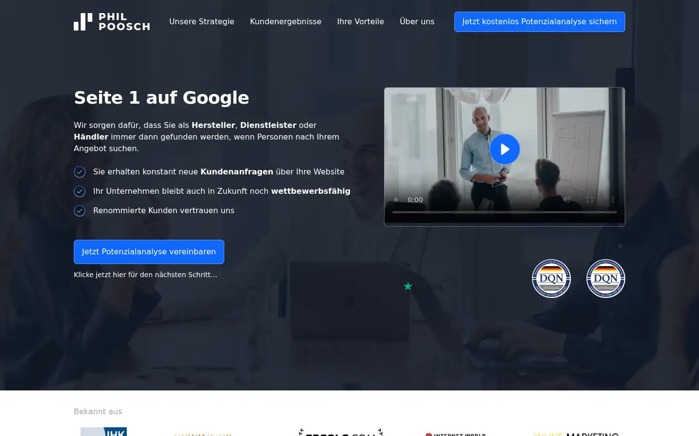 Screenshot of philpoosch.de