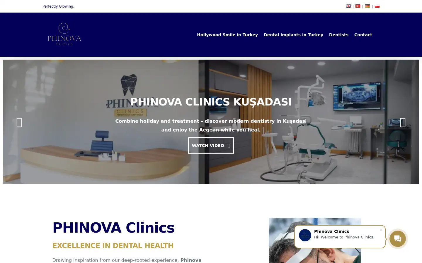 Screenshot of phinovaclinics.com