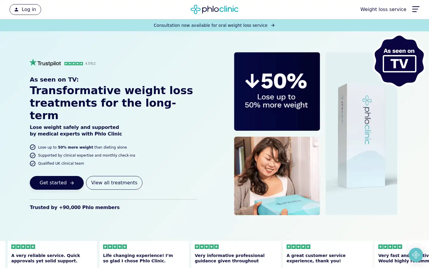 Screenshot of phloclinic.co.uk