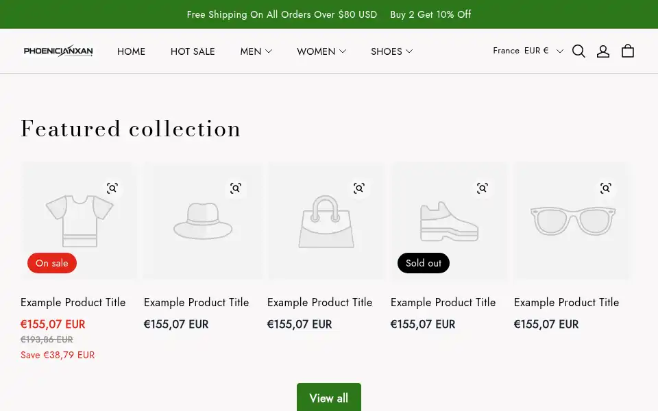 Screenshot of phoenicianxan.com