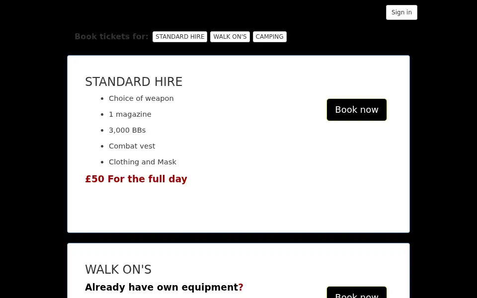 Screenshot of phoenix-airsoft.co.uk