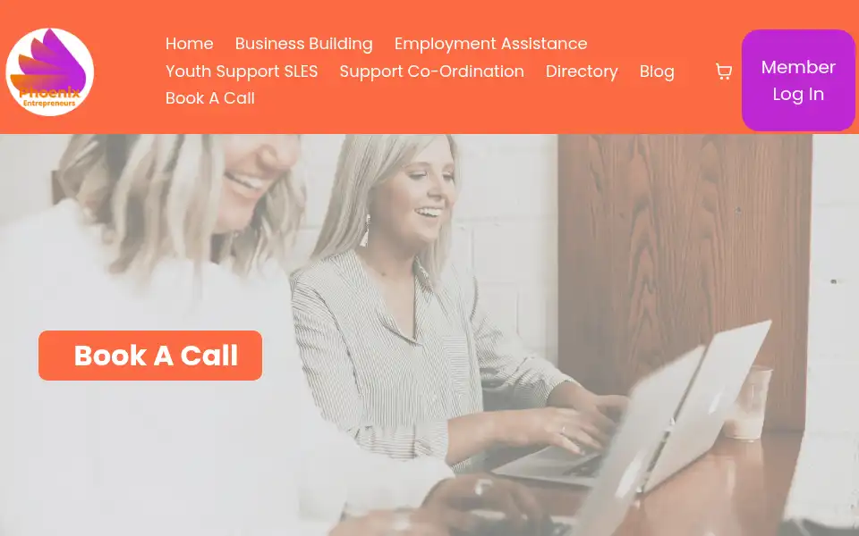 Screenshot of phoenixentrepreneurs.com.au