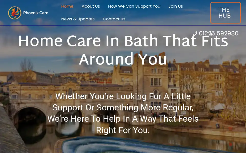 Screenshot of phoenixsw.co.uk