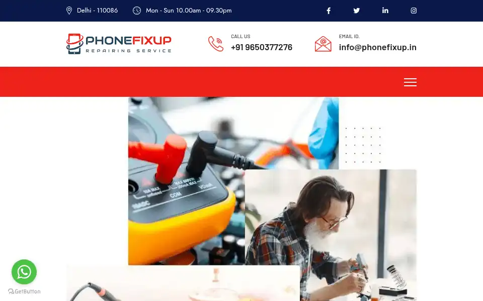 Screenshot of phonefixup.in