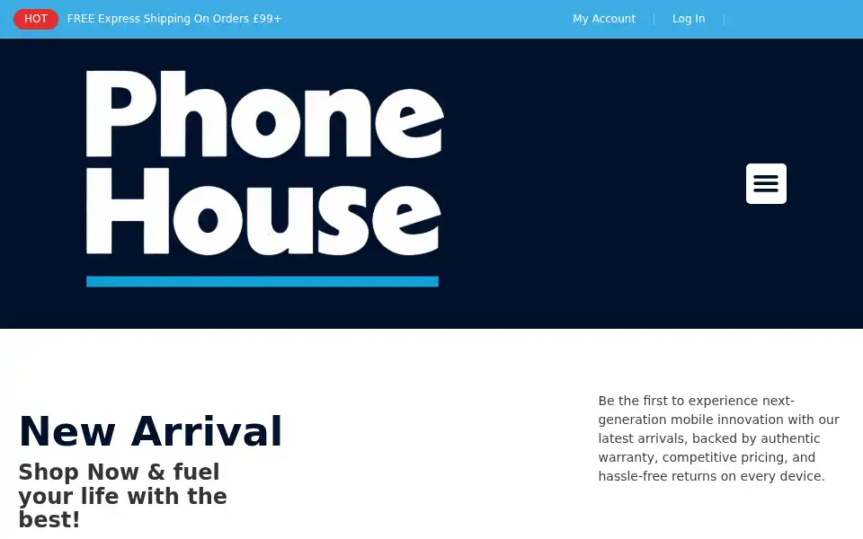Screenshot of phonehouse.shop