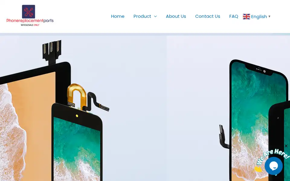 Screenshot of phonereplacementparts.com