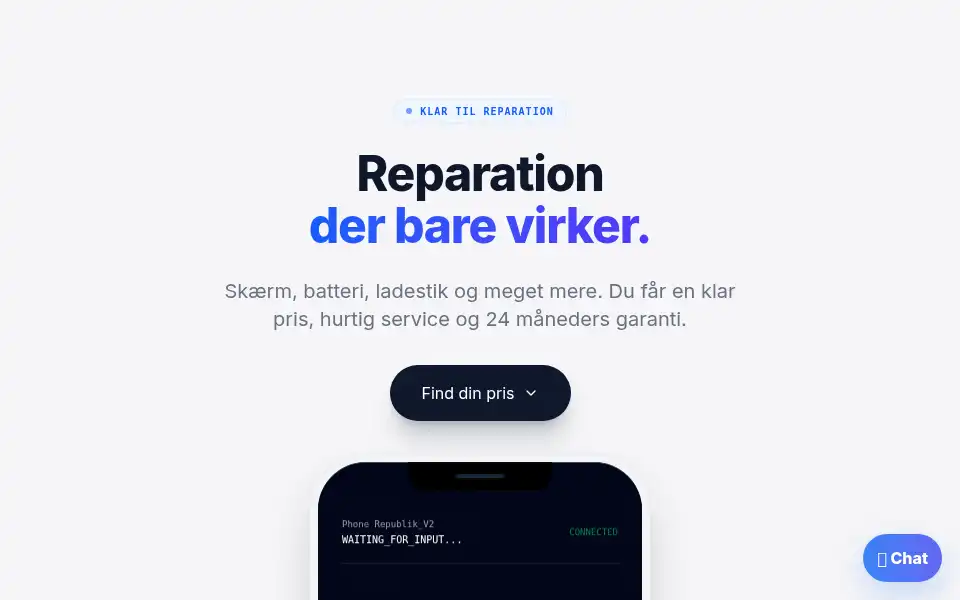 Screenshot of phonerepublik.dk