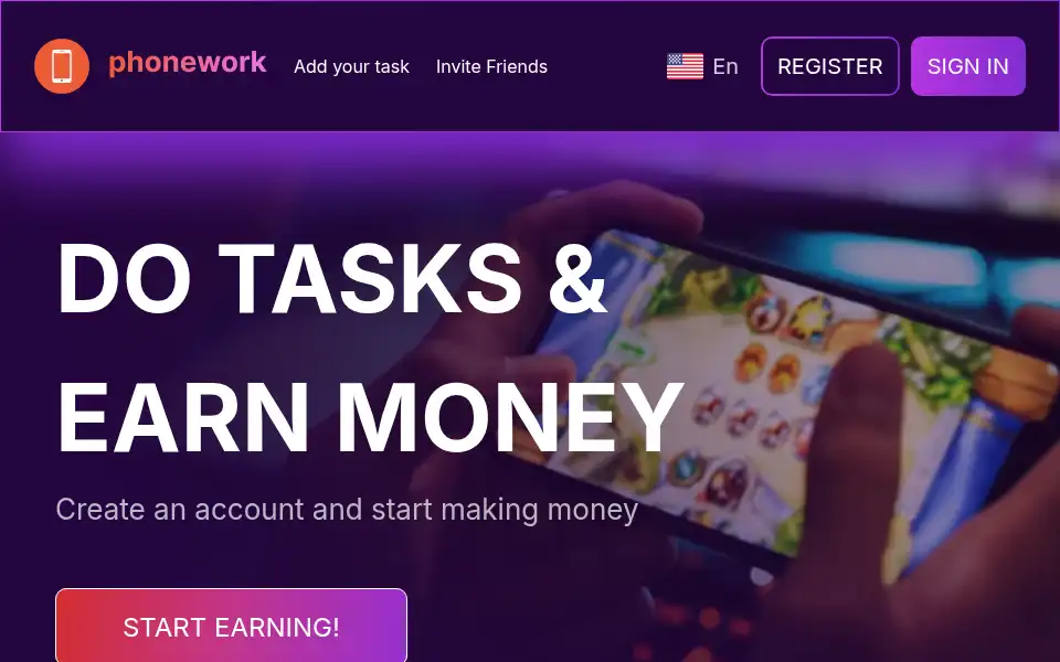 Screenshot of phonework.in