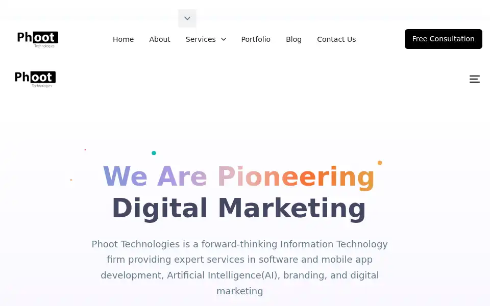 Screenshot of phoot.io