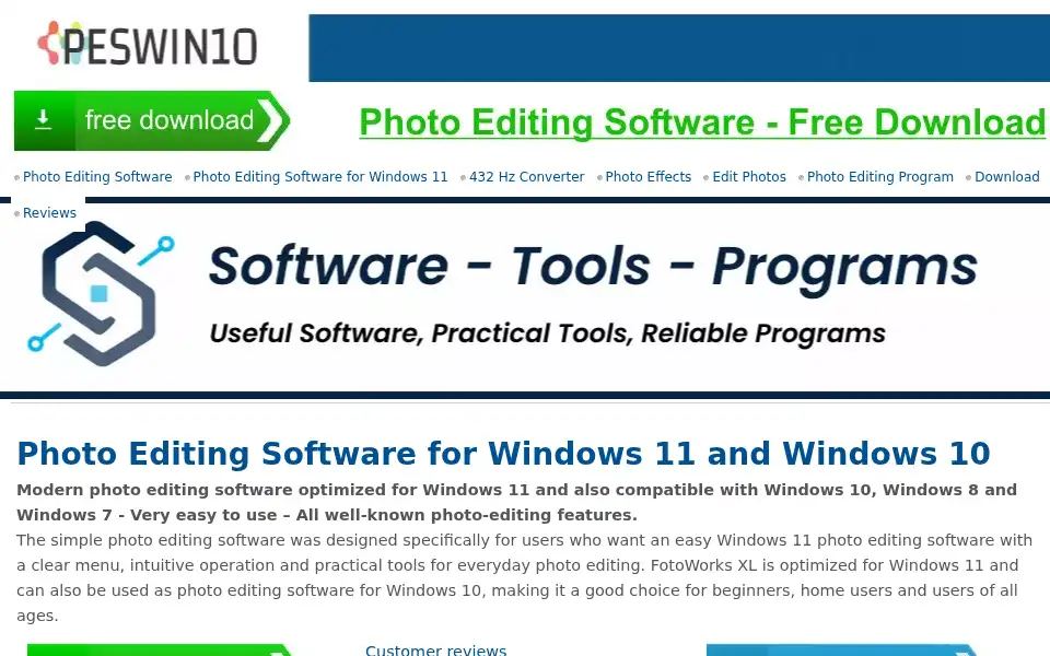 Screenshot of photo-editing-software-for-windows-10.com