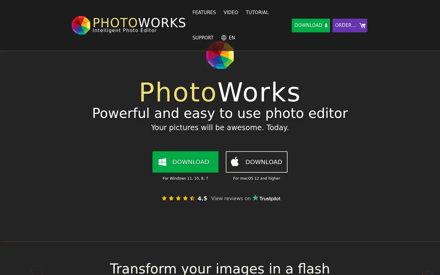 Screenshot of photo-works.net