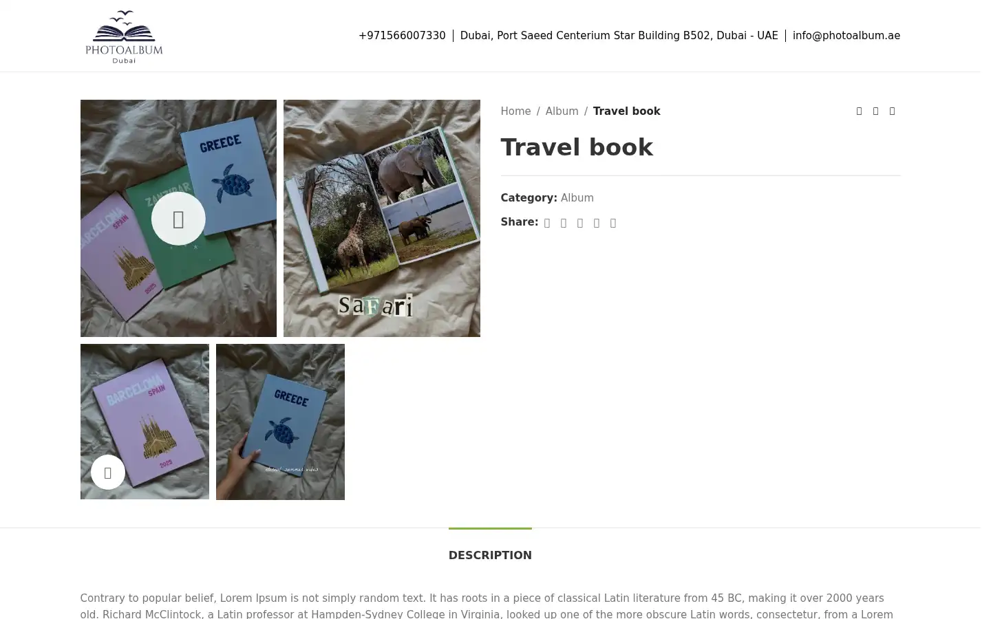 Screenshot of photoalbum.ae
