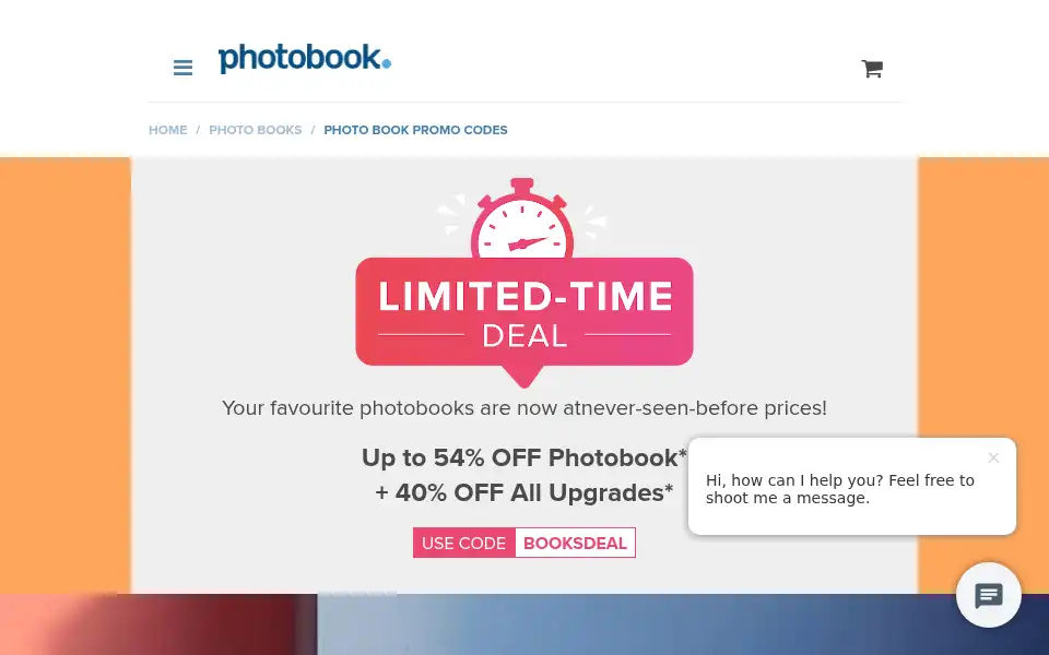 Screenshot of photobookamerica.com