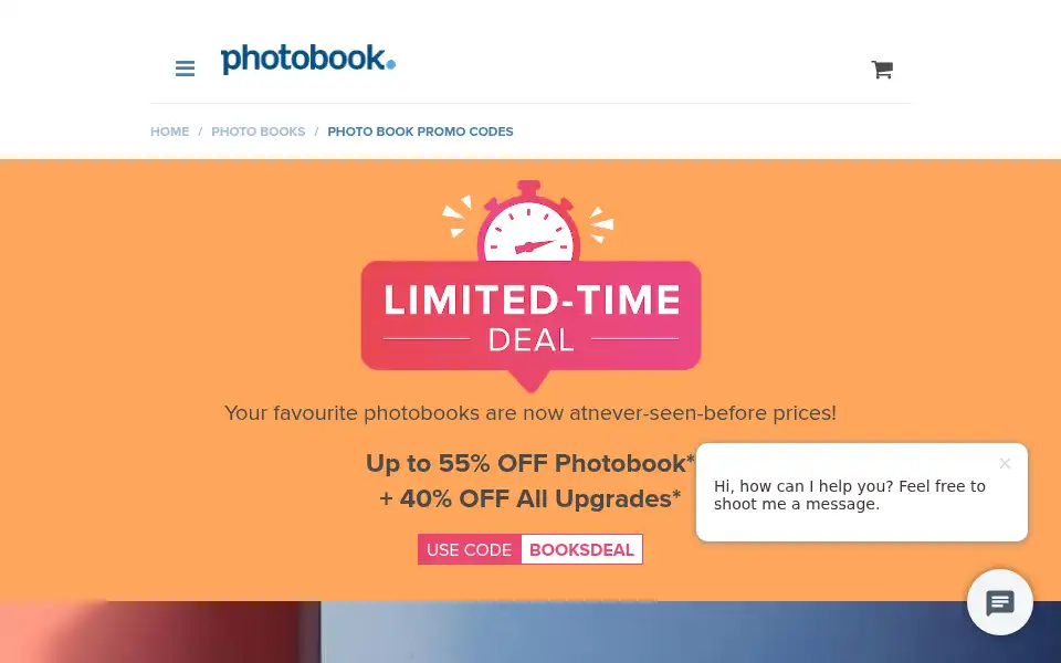 Screenshot of photobookaustralia.com.au