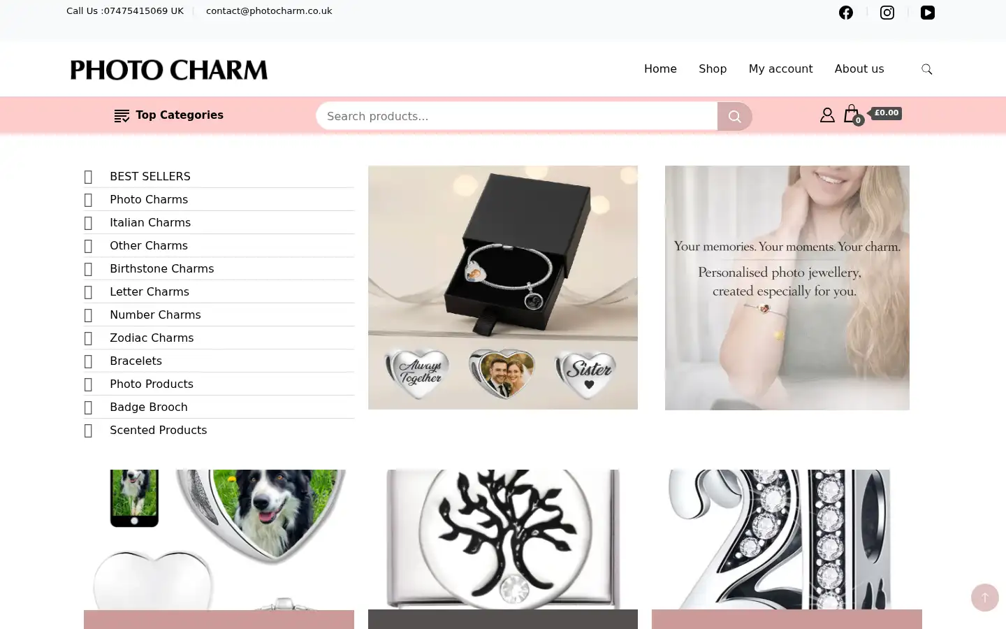 Screenshot of photocharm.co.uk