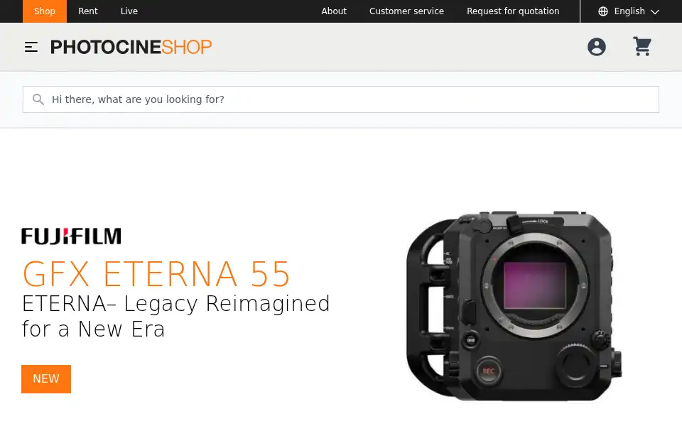 Screenshot of photocineshop.com