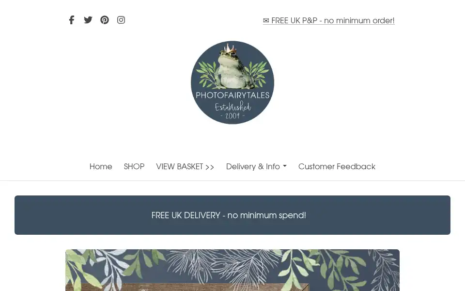 Screenshot of photofairytales.co.uk