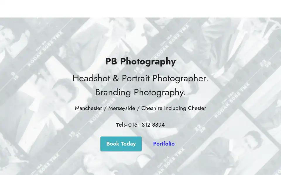 Screenshot of photographer-manchester.com