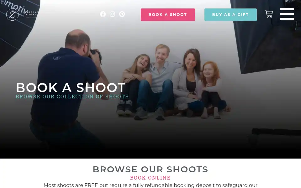Screenshot of photographicsynergy.com