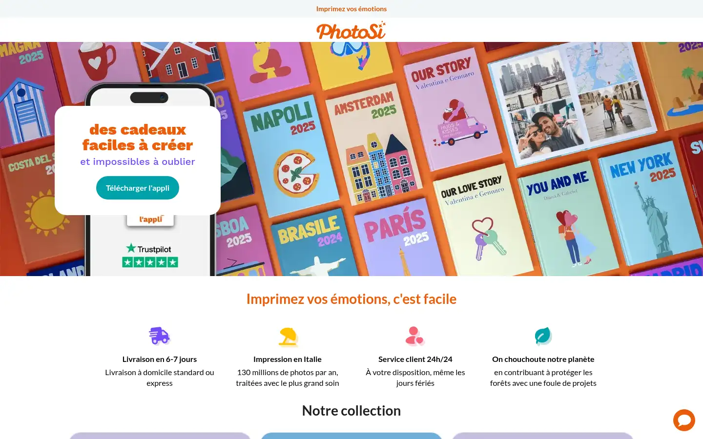 Screenshot of photosi.com