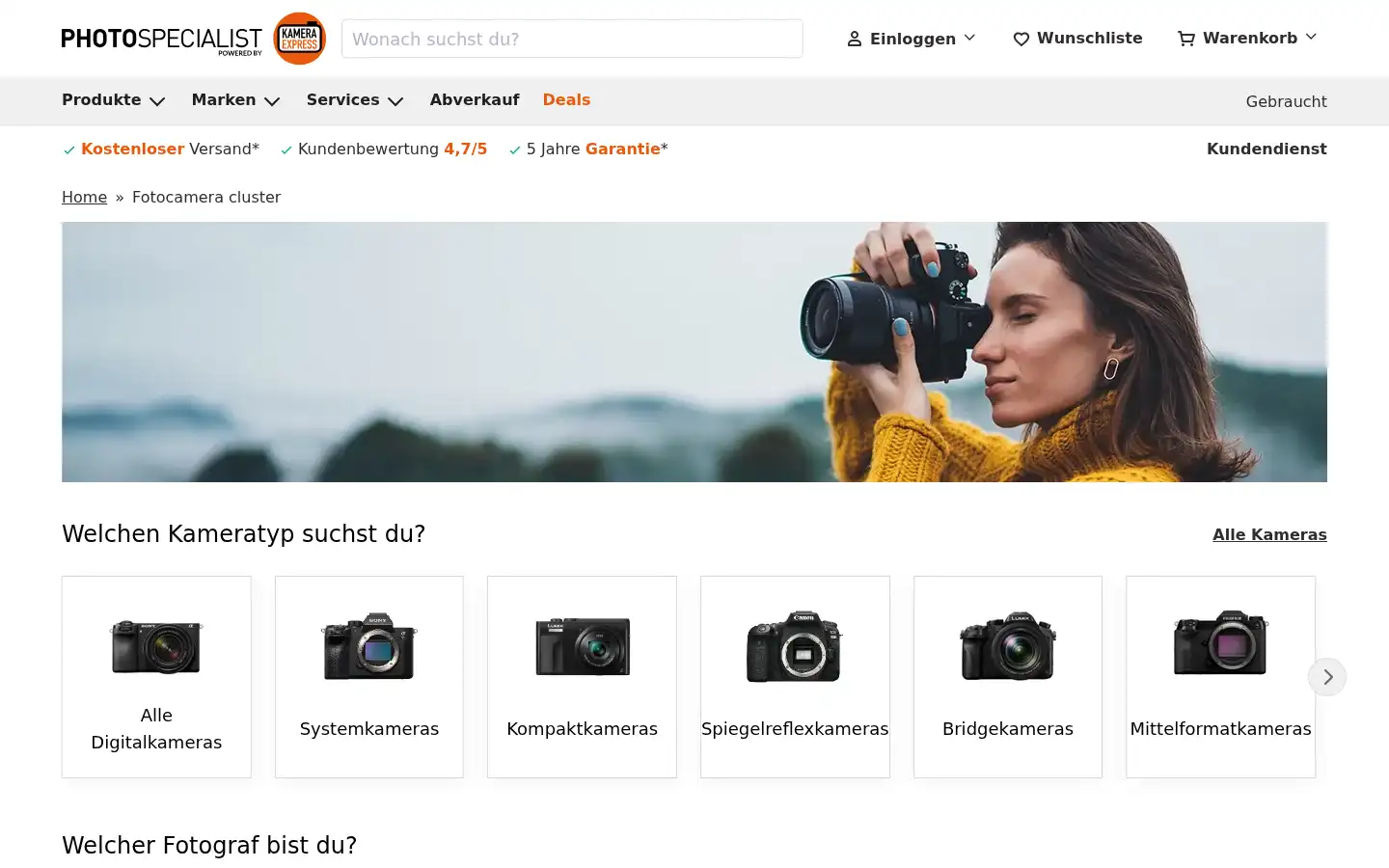 Screenshot of photospecialist.at