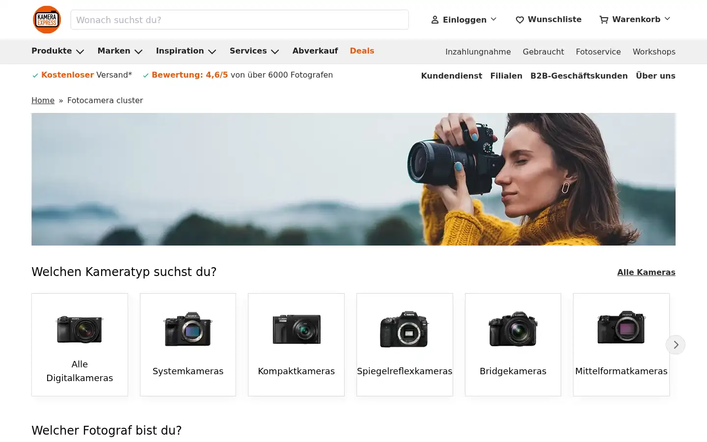 Screenshot of photospecialist.de