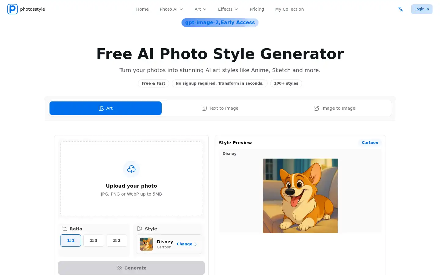 Screenshot of photosstyle.com