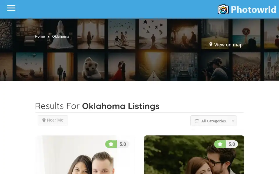 Screenshot of photowrld.com