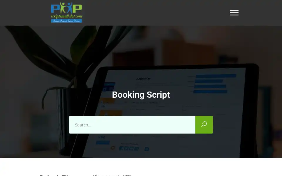 Screenshot of phpscriptsmall.com